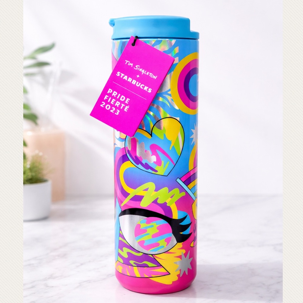 Starbucks Tim Singleton 2023 Pride tumbler. 16 oz NWT